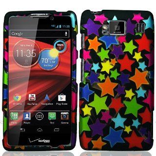 Rainbow Star Hard Cover Case for Motorola Droid RAZR MAXX HD XT926: Cell Phones & Accessories