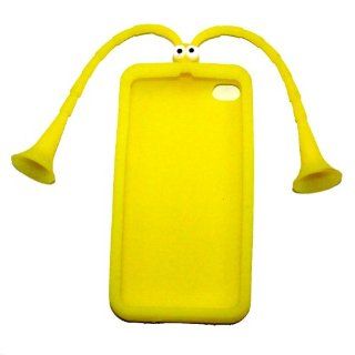 Zehui Yellow Cute Soft Silicone Mr Grasshopper Case Cover For Iphone 4G 4Gs 4S: Cell Phones & Accessories