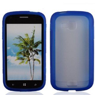 Samsung ATIV Odyssey / I930 Mix Case   Clear Plastic Case + Blue TPU: Cell Phones & Accessories