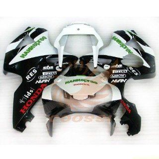 NEW ABS Bodywork Fairing For HONDA CBR900RR 954 02 03 Black White Green Motorcycle Fairing: Automotive