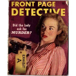 Front Page Detective Magazine June 1948: Dell: Books