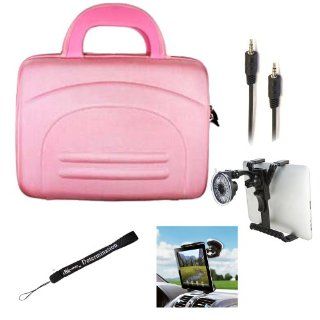 Travel Carry On Nylon Cube For Le Pan TC 970 9.7 inch Tablet PC & Le Pan II Tablet PC + Auxiliary + Windshield Car Mount: Cell Phones & Accessories