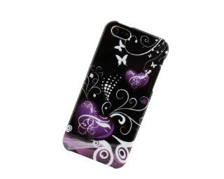 BONAMART ® Black Butterfly love Front & Back Full Hard Case Cover For Apple iPhone 5 5G 5th Cell Phones & Accessories