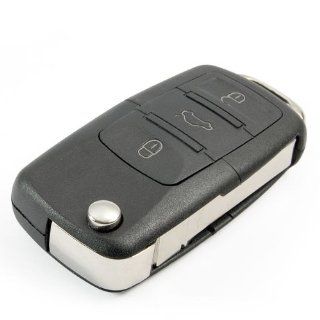 3 Buttons VW Volkswagen Romote Car Flip Key Shell Case No Chip inside No Panic: Automotive