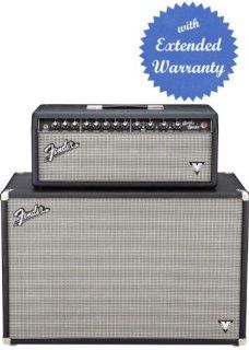 Fender Band Master VM 40 Watt Tube Guitar Amp Head with Gear Guardian Extended Warranty   Black Silver Grille: Musical Instruments
