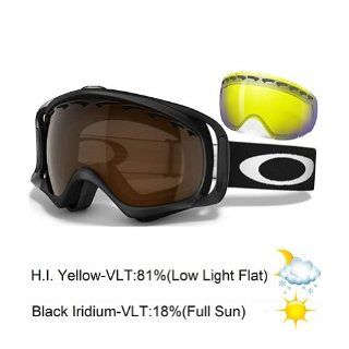 Oakley Crowbar Snow Goggles (Matte Black Frame/Black Iridium Lens) : Ski Goggles : Sports & Outdoors