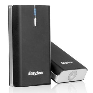 EasyAcc U bright 9000mAh Dual USB Output with 0.5W Super Bright LED Flashlight Power bank Portable Charger External Battery Pack for iPhone iPad Samsung Galaxy Asus Android Smartphone Phone Tablets Pc   with Rope Hole: Cell Phones & Accessories
