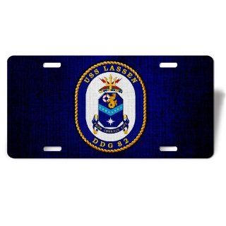 License Plate with U.S. Navy USS Lassen (DDG 82) destroyer emblem (crest): Everything Else