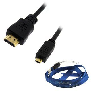 BIRUGEAR 10FT HDMI to Micro HMDI Cable (Type A to Type D) for Samsung ATIV TAB, Galaxy S Lightray 4G / SCH R940, Droid Charge SCH i510/i520, EX2F, WB750, WB210, ST700, PL170, NX100 and Other Tablet /CellPhone/Camera with *Lanyard*: Electronics