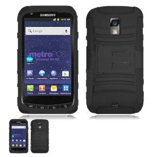 Samsung Galaxy S Lightray 4G R940 Black and Black 2nd Gen. Hybrid Case: Cell Phones & Accessories