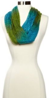 La Fiorentina Women's Super Soft Lightweight Ombre Infinity Scarf, Blue/Green Combo, One Size at  Womens Clothing store: Cold Weather Scarves
