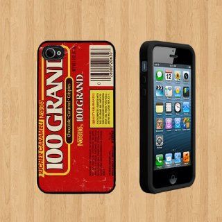 100 Grand chocolate candy bar Custom Case/Cover FOR Apple iPhone 4 /4S BLACK Rubber Case ( Ship From CA ): Cell Phones & Accessories