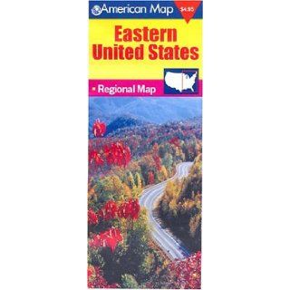 Eastern United States: Regional Map   American Map (Travel Vision): American Map Corporation: 0027793977470: Books