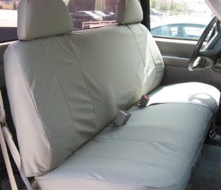 Exact Seat Covers, C972 X7, 1995 2000 Chevy Silverado and GMC Sierra Solid Bench Seat Exact Fit Seat Covers, Gray Twill: Automotive