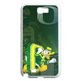 Customized Designer Case Cover Protector for Samsung Galaxy Note 2 N7100  NCAA Oregon Ducks Logo Series  01 Cell Phones & Accessories