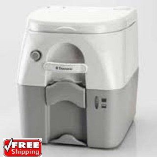 Dometic Portable Toilet 975   5 Gal. W/Hold Downs & MSD Fittings Gray: Electronics