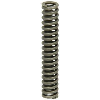 Heavy Duty Compression Spring, Chrome Silicon Steel Alloy, Inch, 0.625" OD, 0.110 x 0.126" Wire Size, 3.5" Free Length, 2.975" Compressed Length, 80.9lbs Load Capacity, 154lbs/in Spring Rate (Pack of 5)