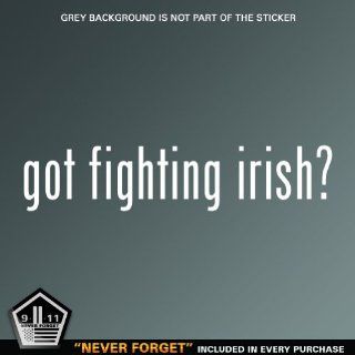 (2x) Got Fighting Irish Logo sticker vinyl decals 