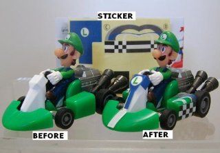 Yujin Super Mario Kart Figure Pull Back Car Luigi: Everything Else