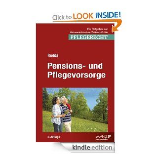 Pensions  und Pflegevorsorge: Wie kann man es besser machen? (German Edition) eBook: Prof. Dr. Johannes Rudda: Kindle Store