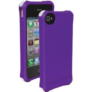 Ballistic LS0864 N985 LS Smooth Case for iPhone 4/4S   1 Pack   Carrying Case   Retail Packaging   Purple TPU   4 White, 4 Purple, 4 Black, 4 Teal Bumpers Included: Cell Phones & Accessories