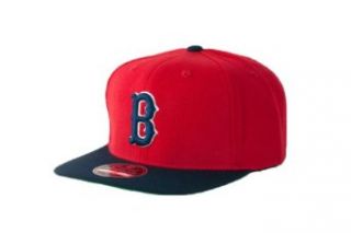 MLB Men's Boston Red Sox Cooperstown 400 Snapback Cap (Red/Navy, Adjustable)  Sports Fan Baseball Caps  Sports & Outdoors