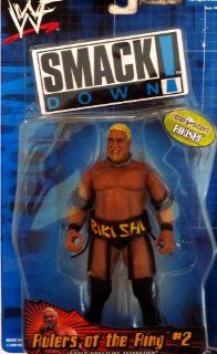RIKISHI   WWE WWF Wrestling Smackdown Rulers of the Ring Series 2 Figure by Jakks: Toys & Games
