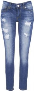Indigo Rein Destructed Skinny Jeans BLUE 1 at  Womens Clothing store: