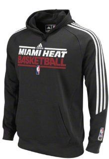 Miami Heat adidas 2010 2011 On Court Practice Hooded Sweatshirt : Sports Fan Sweatshirts : Sports & Outdoors