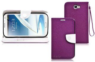 Ionic POSITION Stand Protective Case for Samsung Galaxy Note II Note 2 N7100 (Purple): Cell Phones & Accessories
