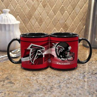 NFL Atlanta Falcons 11 Ounce Black Helmet Mug (2 Pack) : Sports Fan Coffee Mugs : Sports & Outdoors