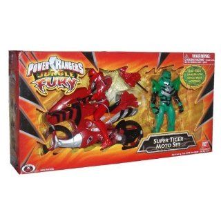 Power Rangers Jungle Fury Super Tiger Moto Set: Toys & Games