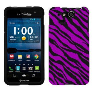 Kyocera Hydro Elite Purple Black Zebra Print Phone Case Cover: Cell Phones & Accessories