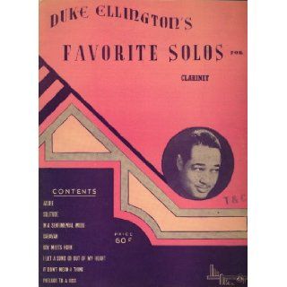 Duke Ellington's Favorite Solos for Clarinet: Duke Ellington: Books