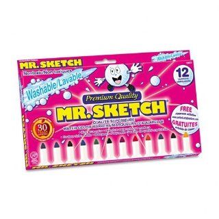 Mr. Sketch Scented Watercolor Markers, Chisel Tip, 8 Assorted Colors/Set SAN20078 : Artists Markers : Office Products