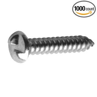 (2000pcs) #8 X 1/2 Security Tapping Screws AB Round Head One Way Slotted Steel Zinc Plated Clear Ships FREE in USA Sheet Metal Screws