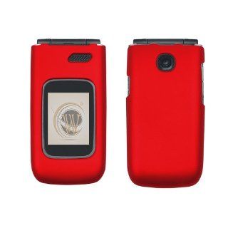 Red Rubberized Hard Case Cover for AT&T LG A340: Cell Phones & Accessories