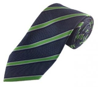Blue with Green Stripe Tie   Imani Uomo Neckties at  Mens Clothing store: Tiecastle