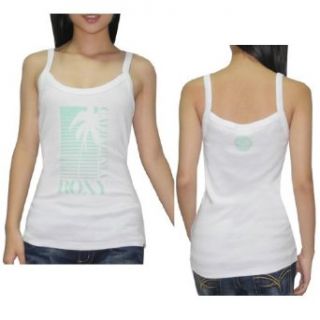 Roxy Womens Crew Neck Surf & Skate Sleeveless Shirt / Tank Top Size 14 White: Clothing