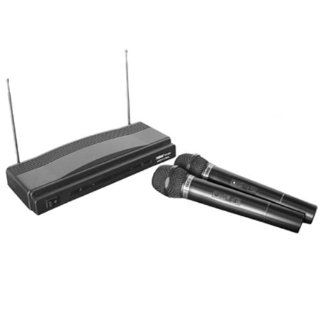 Naxa NAM 984 Dual Handheld Wireless Microphone Starter Kit with Wireless FM Receiver: Electronics