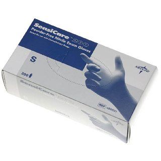 Medline Sensicare 200 Nitrile Powder Free Exam Medical Grade Gloves, X Small (2000 Case, 10 Boxes): Industrial & Scientific