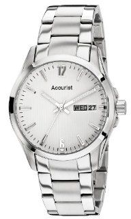 Accurist MB987W Mens Silver White Watch Watches