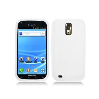 Translucent Frosted Clear White Soft Silicone Gel Skin Cover Case for Samsung Galaxy S2 S II T Mobile T989 SGH T989 Hercules: Cell Phones & Accessories
