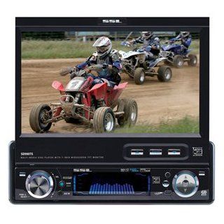 SOUNDSTORM SD990TS 7 Inch TFT Touchscreen, Motorized Flip Out In Dash DVD Receiver : Vehicle Dvd Players : Car Electronics