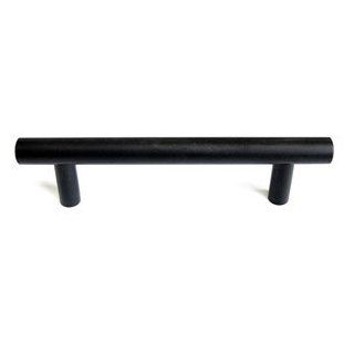 Top Knobs M995BLK BLK Flat Black Cabinet Hardware 26 15/32" C/C Steel Bar Pull   Cabinet And Furniture Pulls  