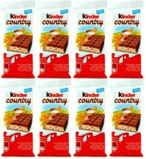 Kinder Country Milk Chocolate with 5 Different Cereals [Pack of 8] : Candy And Chocolate Multipack Bars : Grocery & Gourmet Food