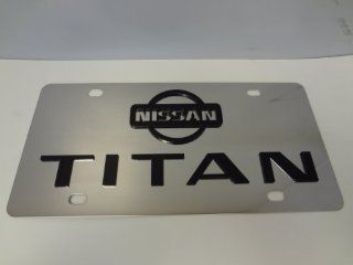 NEW NISSAN TITAN LICENSE PLATE TAG STAINLESS STEEL: Automotive