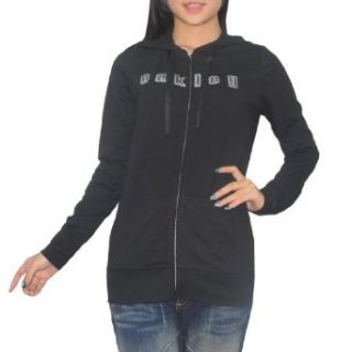 OAKLEY Womens Warm Surf & Skate Zip Up Hoodie Sweatshirt Jacket   Black (Size: XL ) at  Womens Clothing store