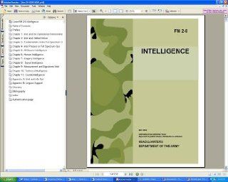 U.S. Army FM 2 0 Intelligence Military, Human, Imagery, Signals, Counterintelligence Field Manual Guide Book on CD ROM 