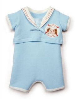 Bunnies by the Bay Skipit's Sea Pup Suit, 6 12 Months, Blue : Infant And Toddler Bodysuits : Baby